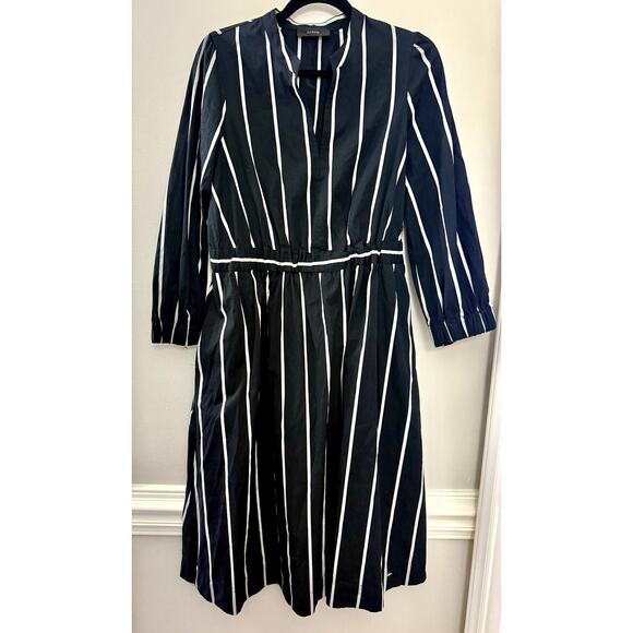 J. Crew Black and White Striped Dress - Picture 2 of 13